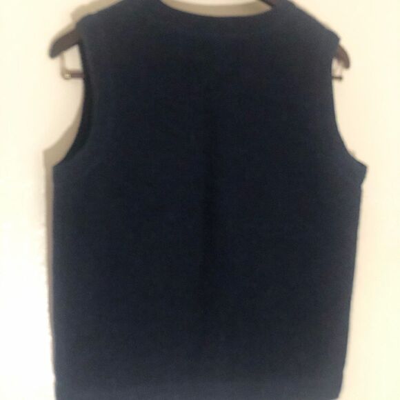 Woolrich Womens Vest Skis Bear Tree Blue Sz M - Picture 2 of 6